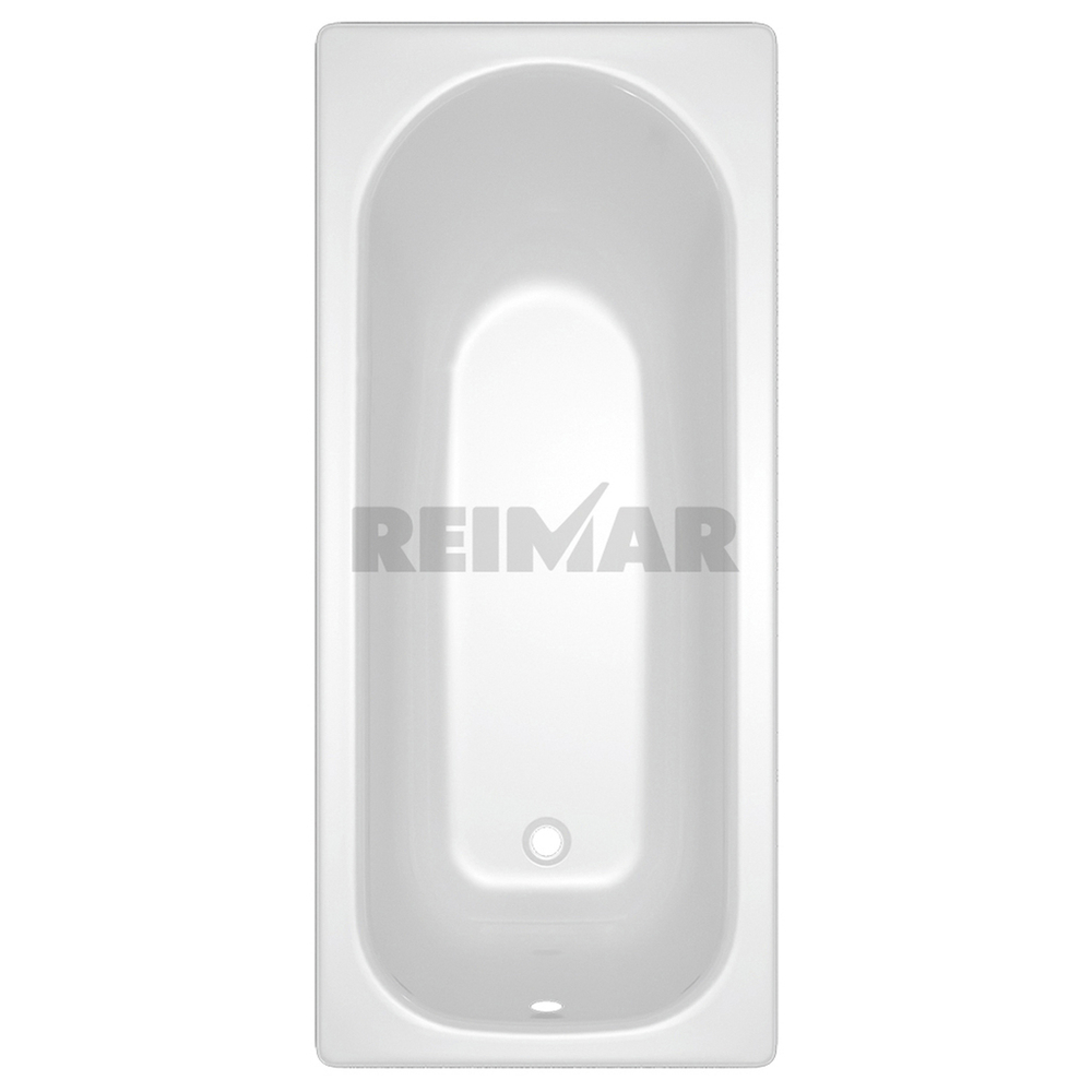 Ванна стальная 1,5*0,75*0,4 (ВИЗ) Reimar форма Аула, полимерная цв.белый (ОР-81200)