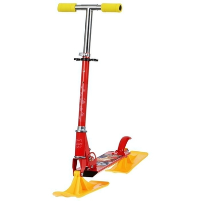 Самокат-снегокат зимний 2в1, 100мм 9687194