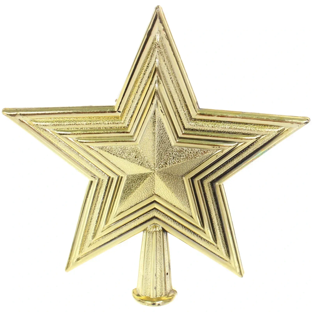 Звезда на елку «Волшебная красавица» 16*20 см, Золото