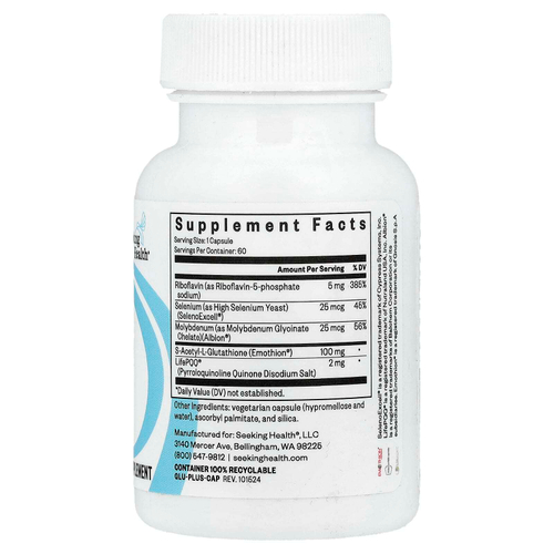 Seeking Health, Glutathione Plus с CoFactors, 60 капсул