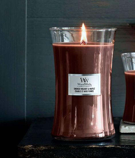Копченый орех и клен, ароматическая свеча, WoodWick