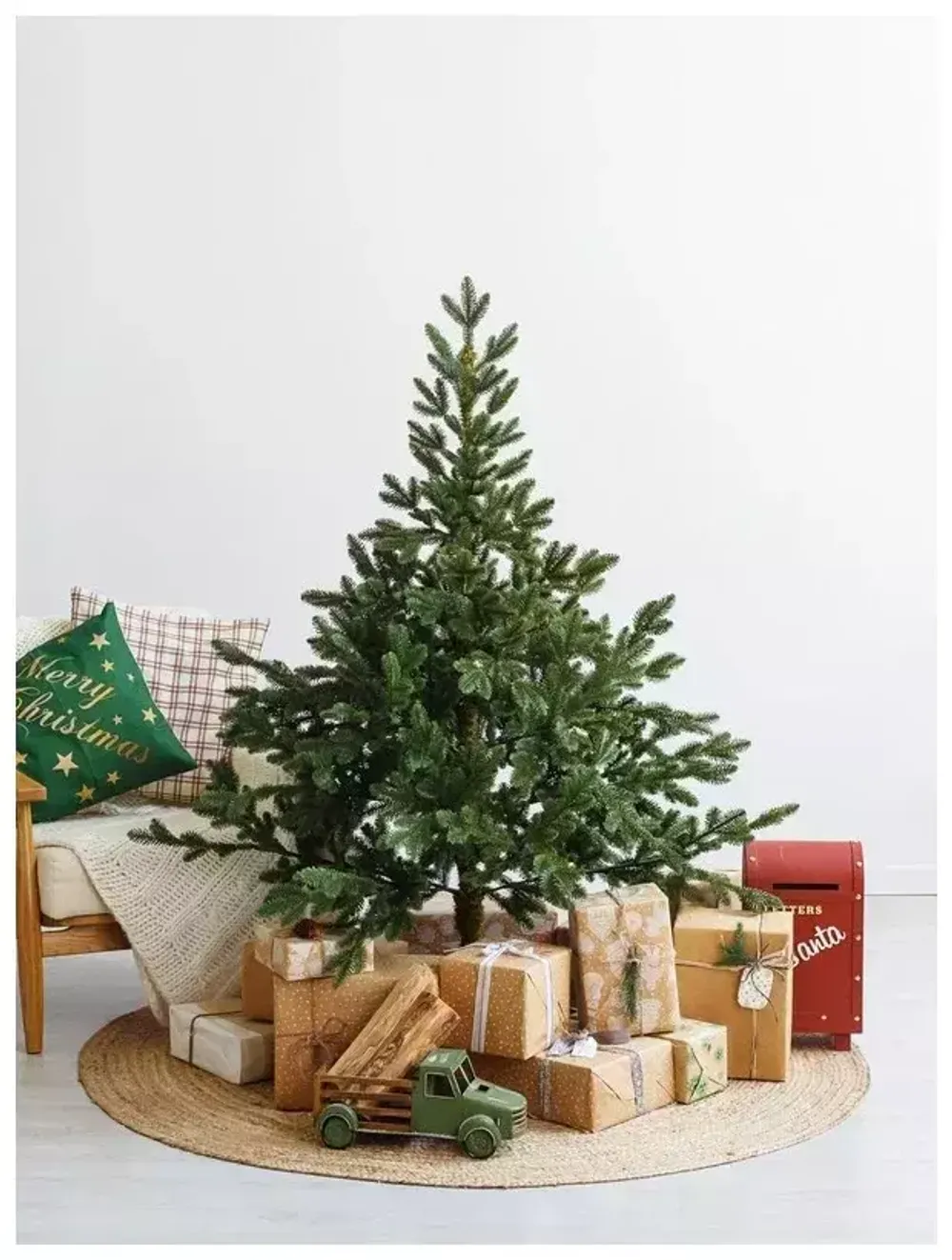 Искусственная ель на ножке «Датская» (хвоя Литая) 150 см / 1.5 м