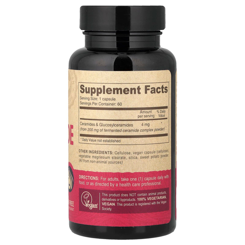 Deva, добавка с керамидами, для веганов, 60 веганских капсул