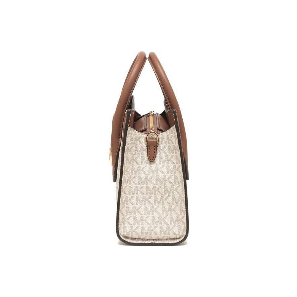 Michael Kors Gabby Small Logo Satchel Vanilla