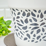 Кашпо Блоссом 8,3л, белый/антрацит