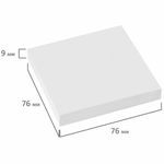 Блок самоклеящийся (стикеры) STAFF "MANAGER" 76х76 мм, 100 листов, белый, 129350