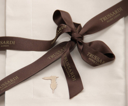 Постельное белье 2 спальное евро Trussardi New Line grey детали