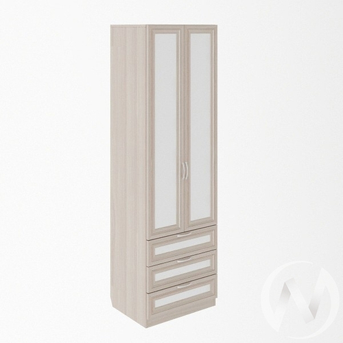 Шкаф с ящиками 600 М4 Остин (ясень шимо светлый/белый)