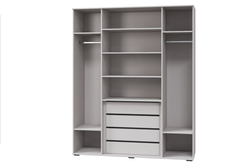 КАШЕМИР Шкаф с 4х дв. (ш1802*г577*в2213мм), Кашемир/Сантьяго