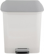 КОНТЕЙНЕР ДЛЯ МУСОРА С ПЕДАЛЬЮ  STEP 15 Л БЕЛЫЙ