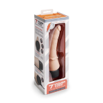 Телесный анальный вибратор 7 Slim Anal Realistic Vibrator - 20 см. (Цвет: телесный)