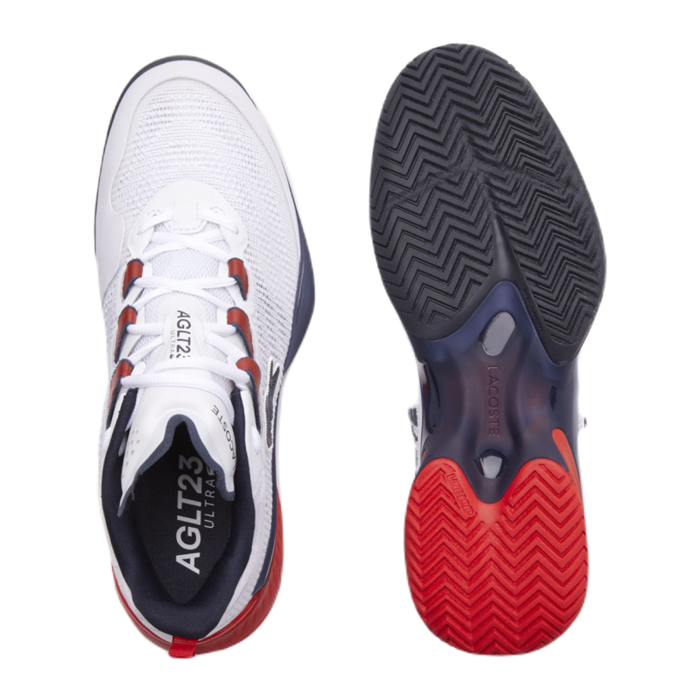 Мужские кроссовки теннисные Lacoste SPORT AG-LT23 Ultra - white/red/navy