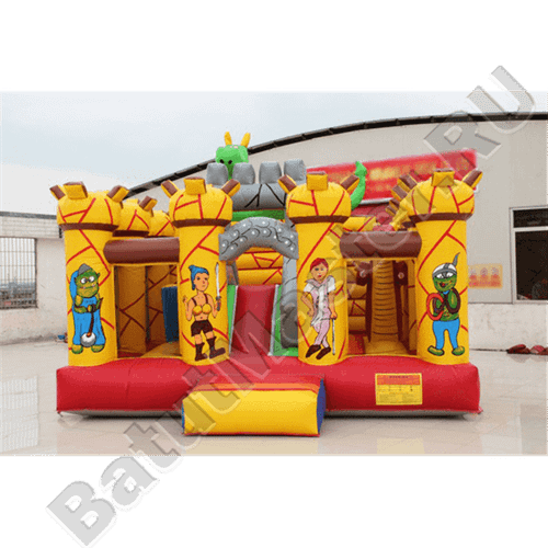 Коммерческий надувной батут "Замок дракона"