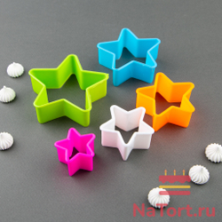 Набор форм для печенья «Звезда», 5 шт