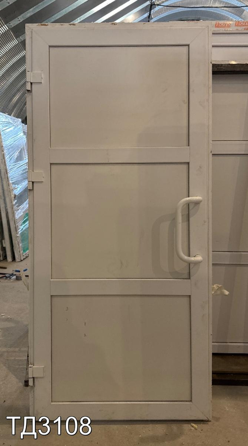 Дверь пластиковая входная Б/У 2040(в) x 960(ш)