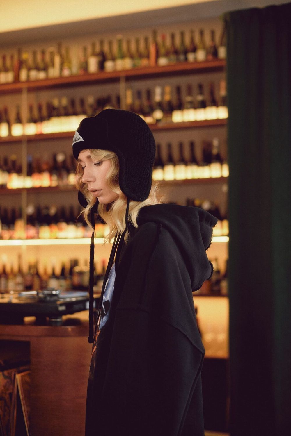 Шапка Called a Garment Mountain Earflap Beanie черная