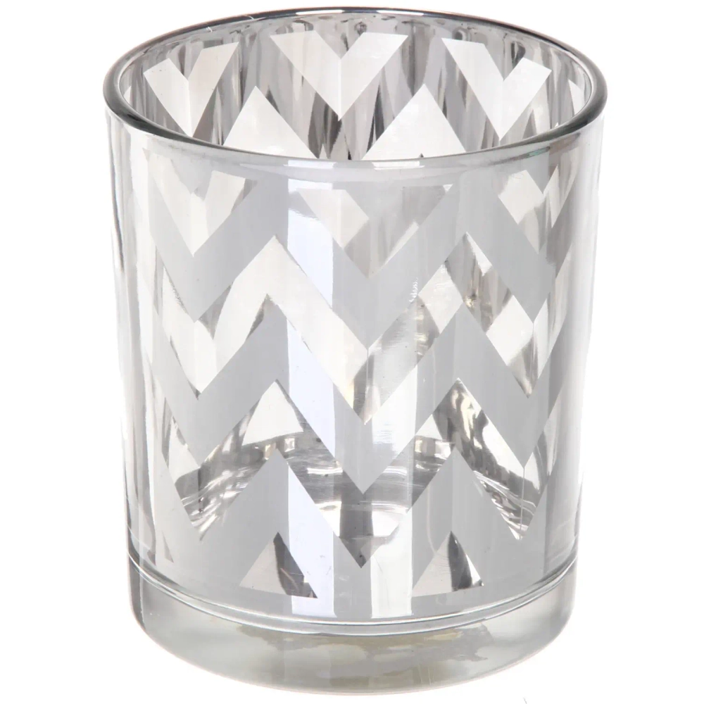 Подсвечник «Зиг-заг» 8,8*10см цвет серебро