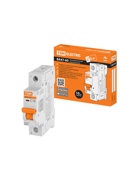 Авт. выкл. ВА47-60 1Р 16А 6кА х-ка С TDM SQ0223-0077