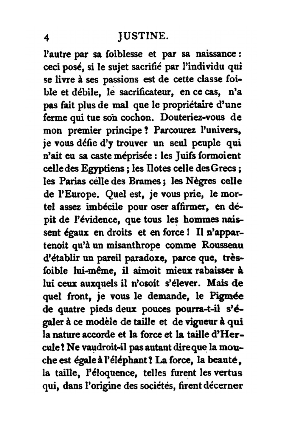 La Nouvelle Justine Ou Les Malheurs De La Vertu. Tome 4 | Sade