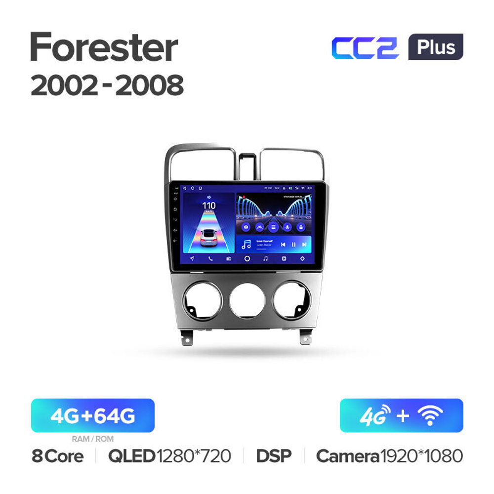 Teyes CC2 Plus 9" для Subaru Forester 2002-2008