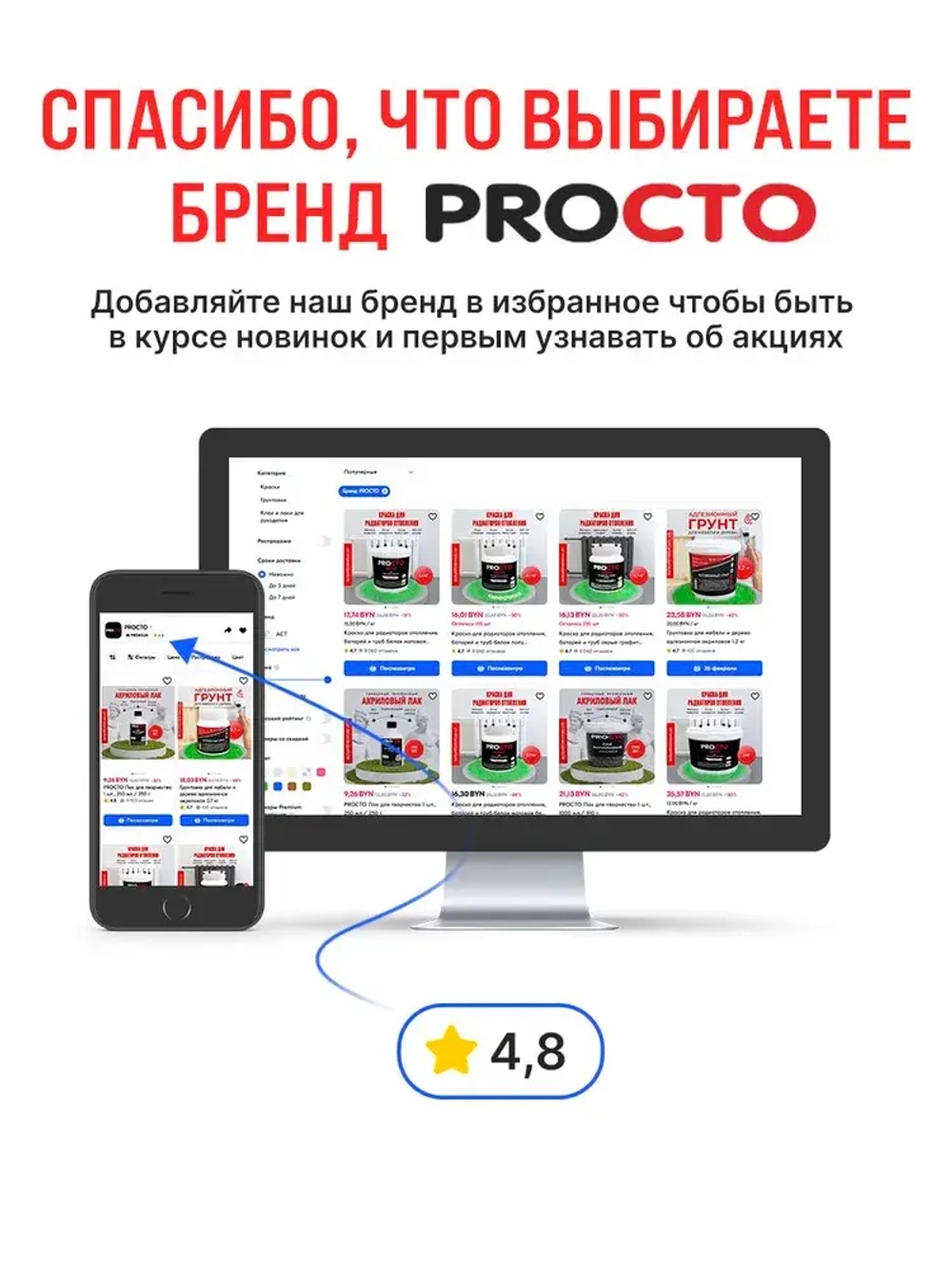PROCTO Краска для радиаторов отопления, батарей и труб белая матовая эмаль без запаха быстро сохнущая акриловая 3 кг