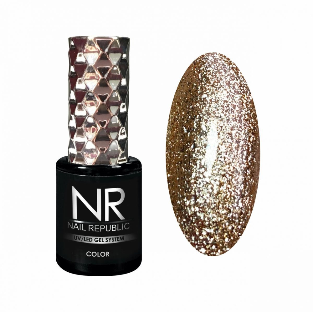 Nail Republic Гель-лак NR-384 Night life (жидкий кристалл), 10 мл