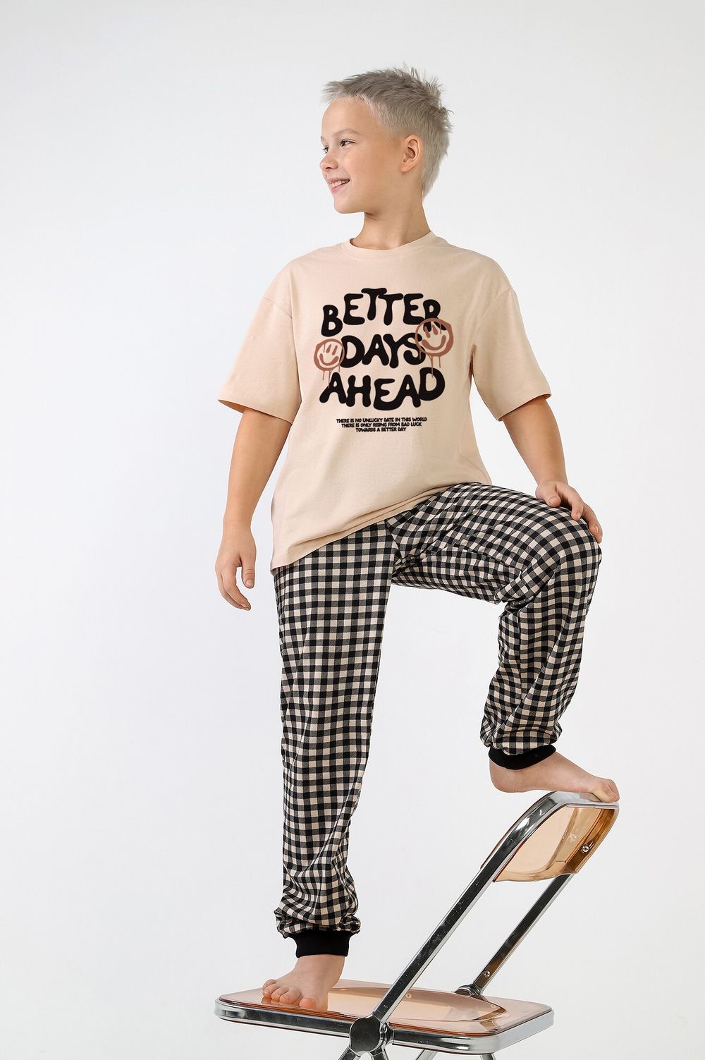 Пижама для мальчика Отдых-2 Виотекс БЕЖЕВЫЙ