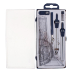 Готовальня 9 предм: циркуль мет, грифели, циркуль-измеритель, 4 лин, пласт.футляр