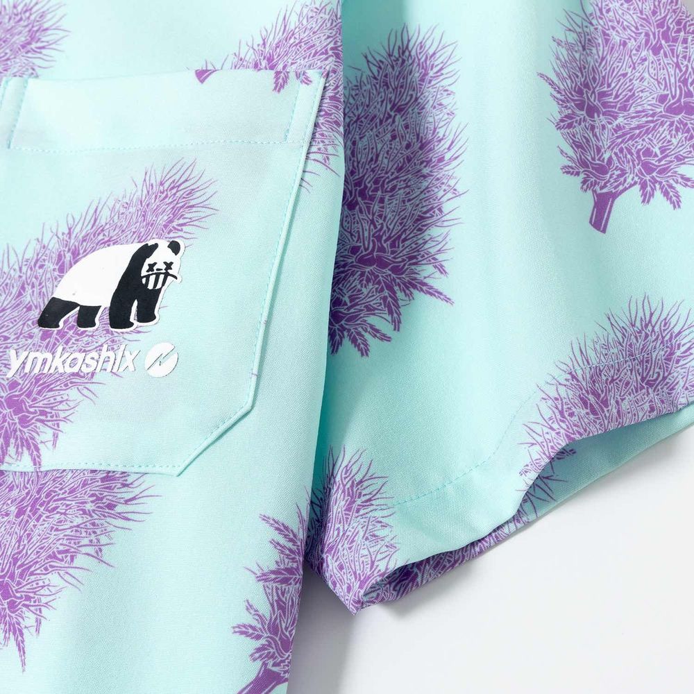 Рубашка YMKASHIX California Flower Голубая