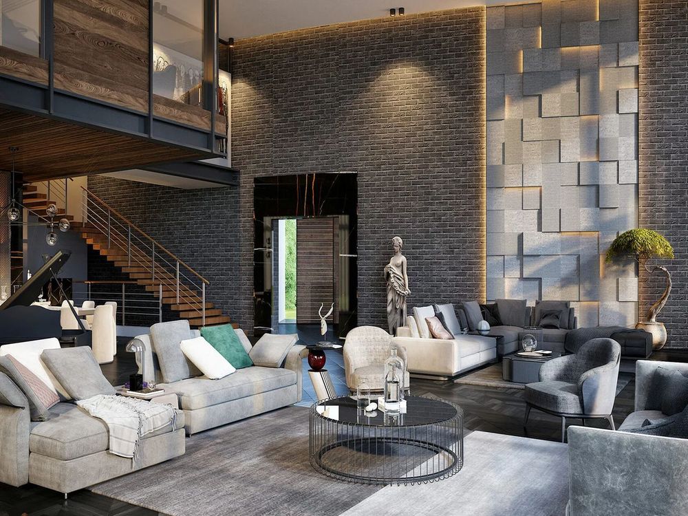 Потолочный теневой карниз Gips черный матовый, 3000x43,8x44,1 мм