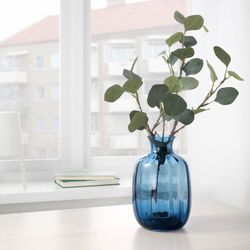IKEA TONSÄTTA  (ИКЕА ТОНСÄТТА)  -  Ваза, голубая, 21 см
