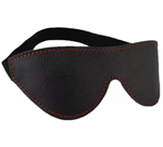 Маска Sitabella с красной строчкой чёрная кожа