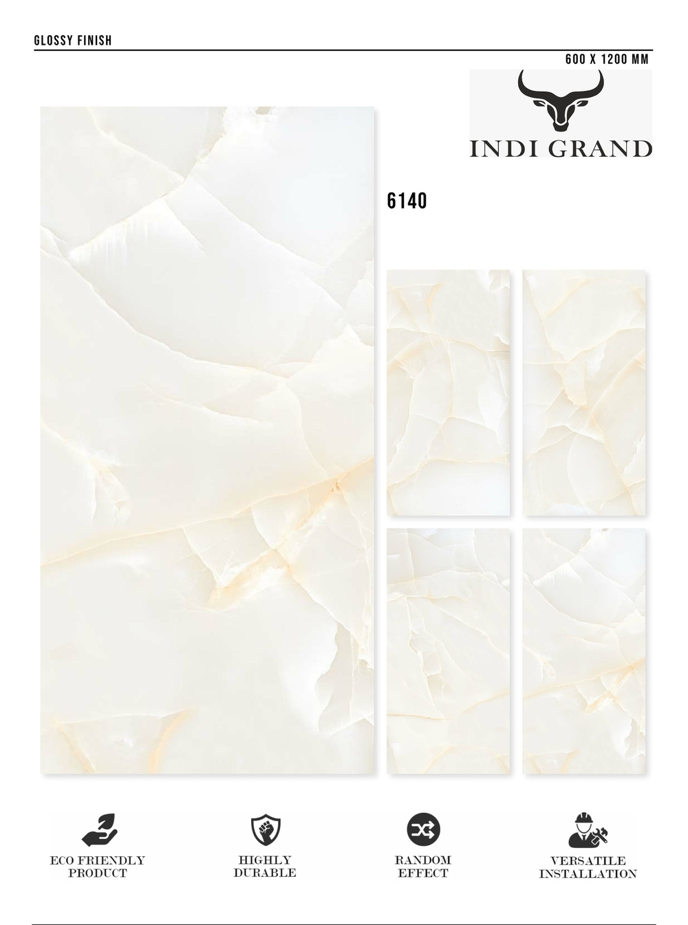 Керамогранит glossy №2 60х120, 6140