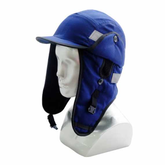 Защитная утепленная каскетка Росомз RZ СУРГУТ CAP, синяя, арт. 93218