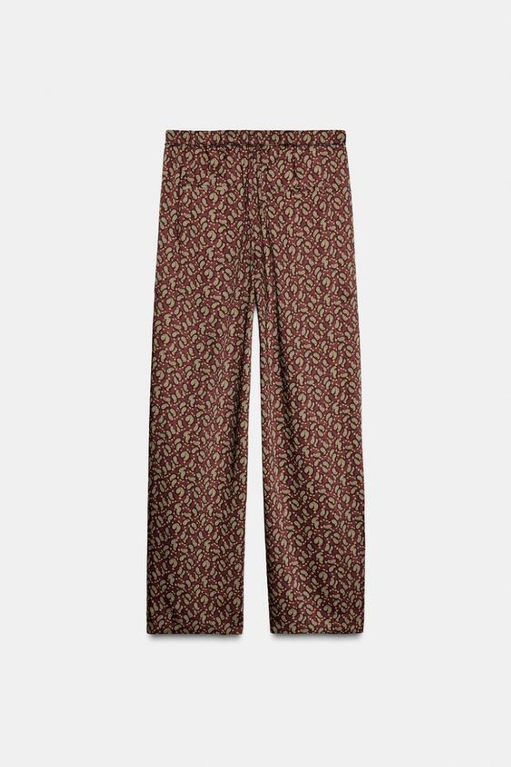 ZARA БРЮКИ В ПИЖАМНОМ СТИЛЕ С ПРИНТОМ ПЕЙСЛИ — ZW COLLECTION, РАЗНОЦВЕТНЫЙ