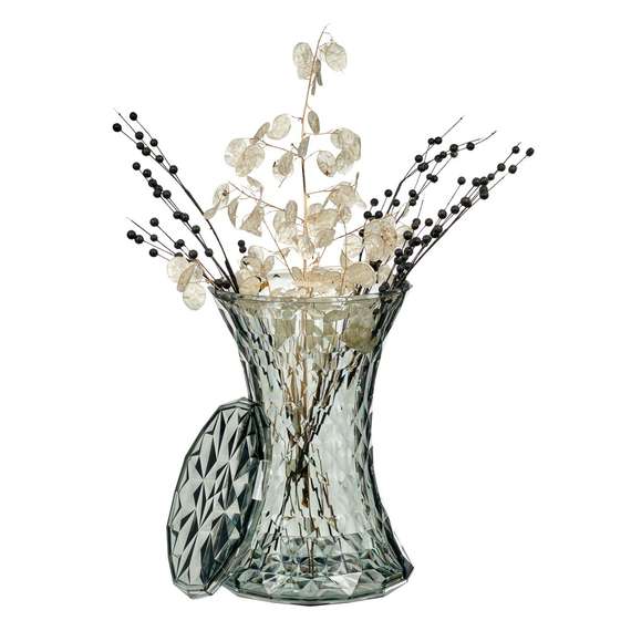 Столик-табурет Rock прозрачный серый