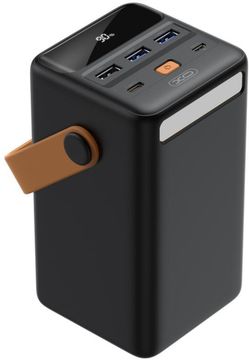 УМБ XO Power Bank 50000mAh PR168 LED Lamp QC&PD3.0 22.5W Black (101715)