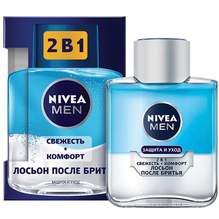Лосьон после бритья Nivea Men 2в1 Защита и уход свежесть + комфорт 100мл