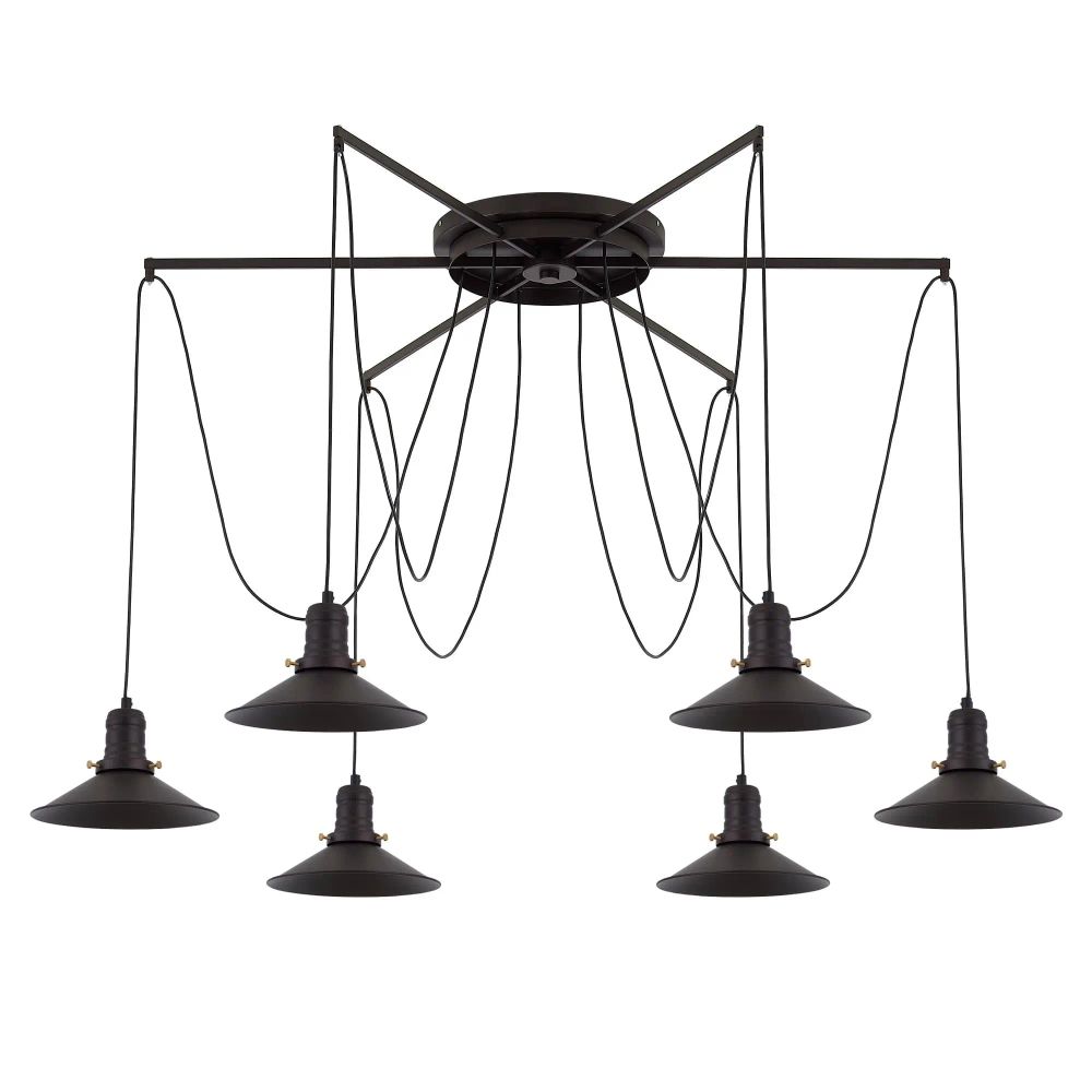 Citilux Эдисон CL451262 Люстра паук Венге