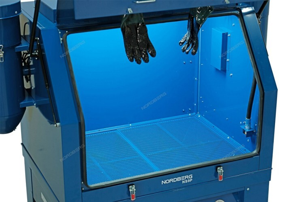 Пескоструйная камера NORDBERG NS9P с напорной системой подачи абразива
