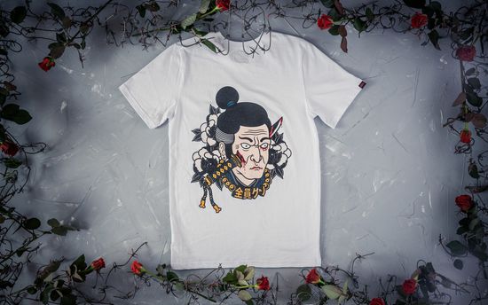 Футболка HOOK Самурай Белый