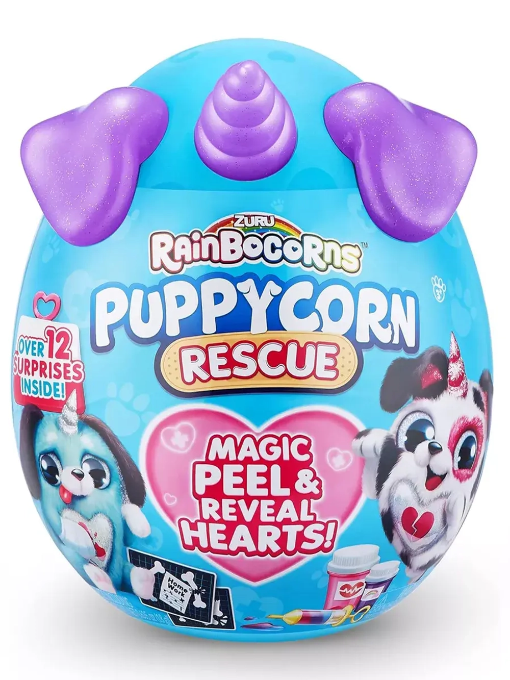 Мягкая игрушка сюрприз яйцо Rainbocorns Puppycorn Rescue