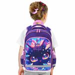 Рюкзак ПИФАГОР SCHOOL, 1 отделение, 3 кармана, "Magic kitty", 38x28х14 см, 273166