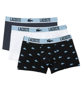 Мужские спортивные боксеры Lacoste Crocodile Print 3P - разноцветный