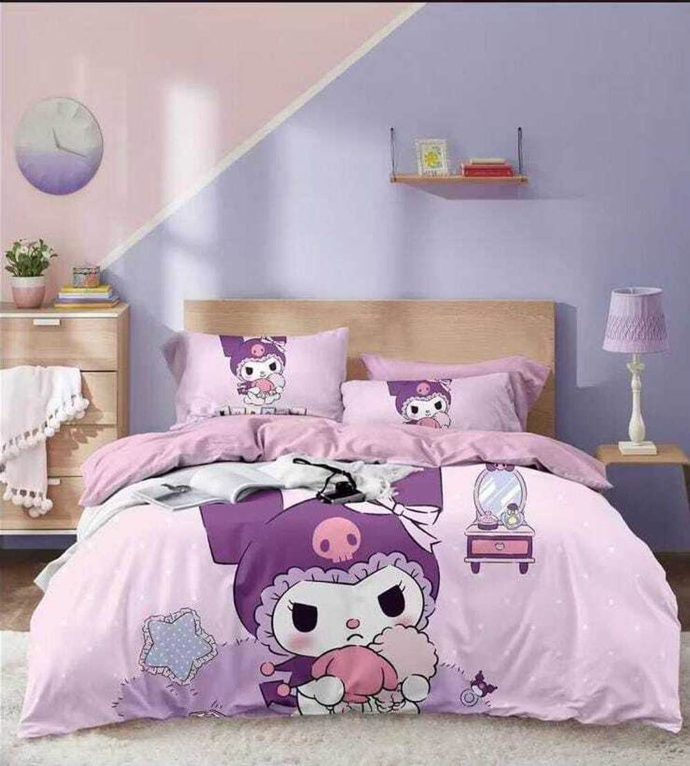 Комплект Полуторка  Котик Сиреневый