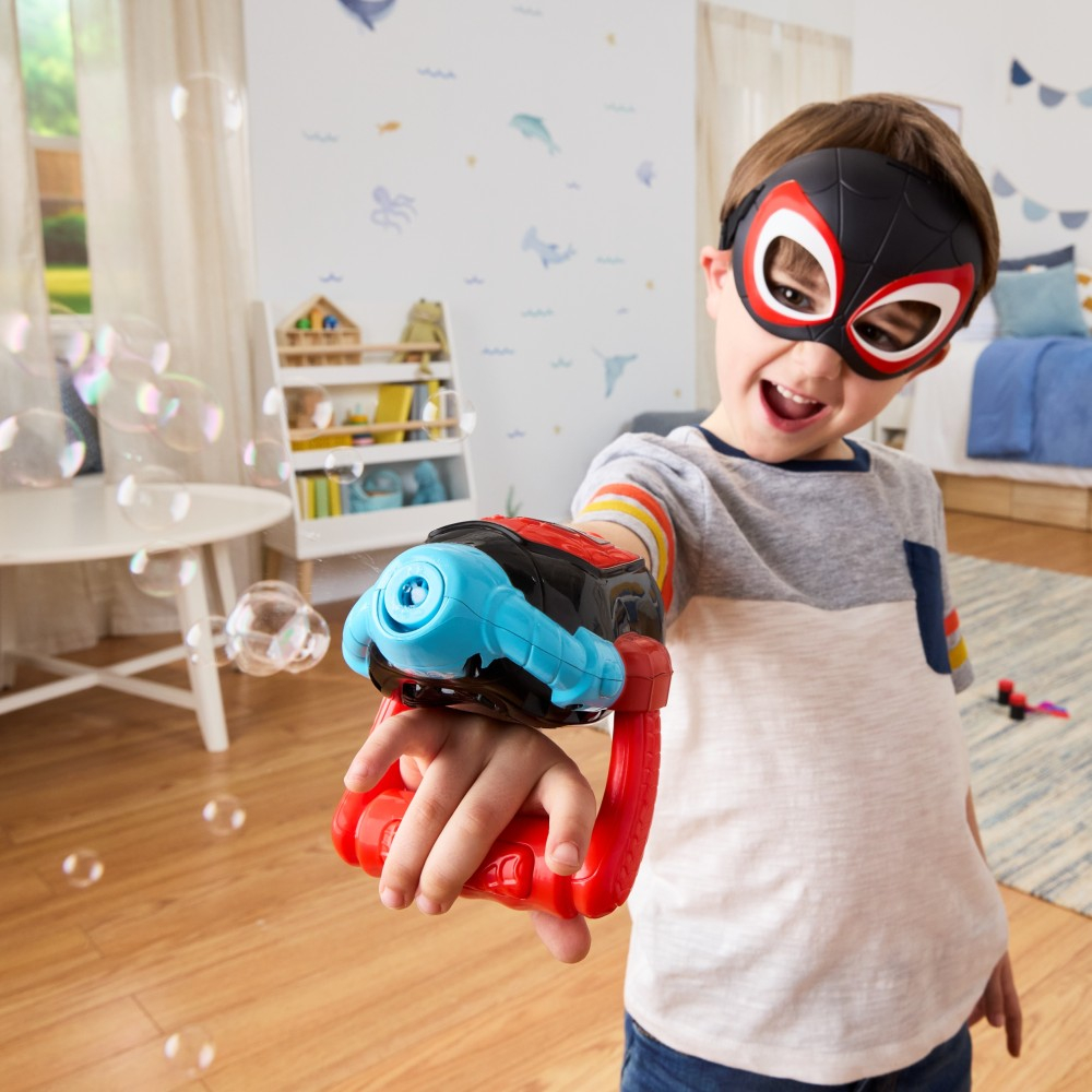 Hasbro Spidey i super-kumple - ПУШКА ДЛЯ ПУЗЫРЕЙ Water-Webs Miles Morales G1859