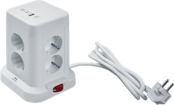 Сетевой фильтр Navigator 95 684 NSP-USB-08-180-ESC-3x1-PD20W