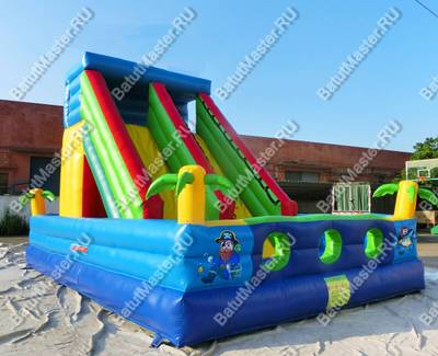 Надувная горка "Остров пиратов"