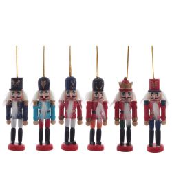 GAEM Набор из 6шт Украшение новогоднее "Щелкунчик", L24,5 W3,5 H13 см