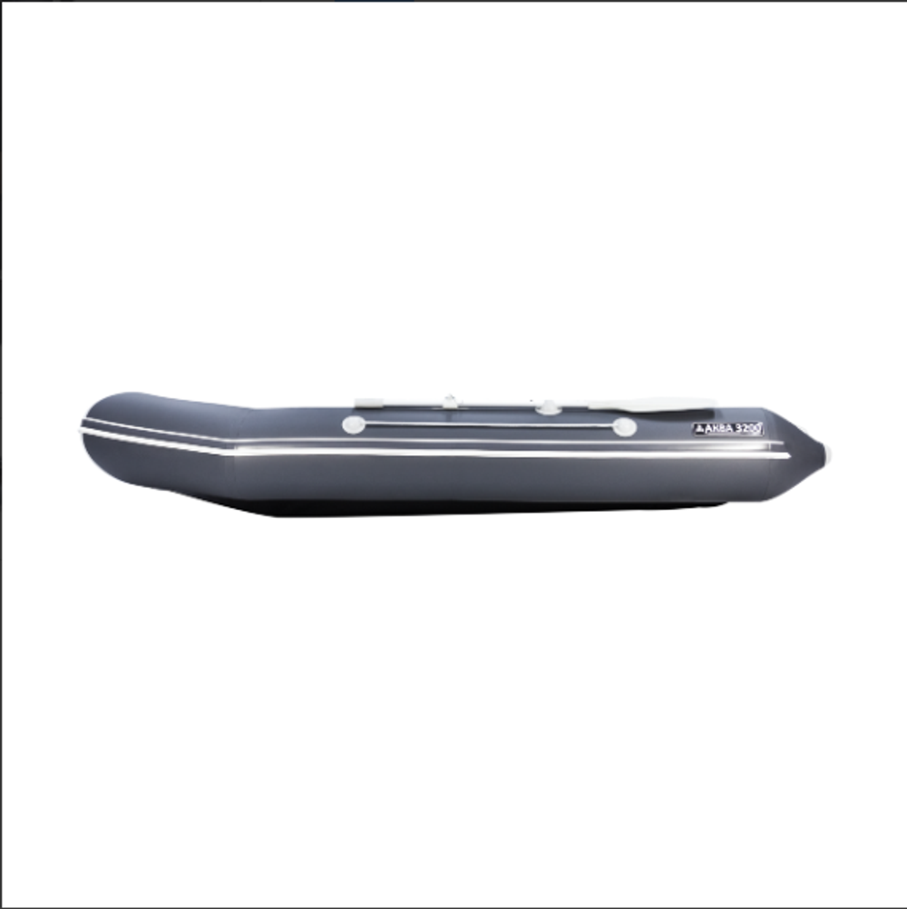 Лодка АКВА 3200 Слань-книжка киль(без стрингеров)  графит/светло-серый